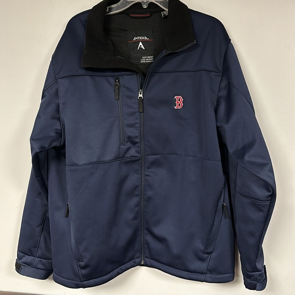 Antigua MLB Boston Red Sox Navy Blue Golf Jacket, Large, EUC